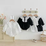 [66-110cm] レース襟 ロンパース or ワンピース - Image 4