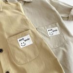 [66-90cm]ロンパース ベア カートゥーンプリント カジュアル ベビー服