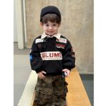 [80-130cm]プリント カジュアル 裏起毛 トレーナー/パンツ - Image 4