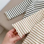 [66-100cm] ボーダー 花柄 トップス - Image 12