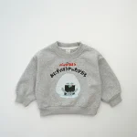 [80-130cm] パンプリント カートゥーン トレーナー - Image 9