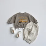 [80-130cm] 車柄 プルオーバ トレーナー