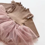 [80-130cm] 肩フリル ワンピース - Image 6