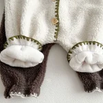 [66-100cm] 韓国風 柔らかピュアカラー ロンパース - Image 7