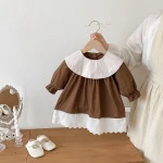 [66-100cm] 丸襟 ワンピース  or ロンパース - Image 10