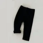 [66-100cm] スリム コットン ストライプ ベビー ロング パンツ - Image 8