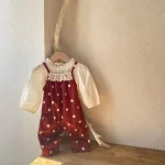 [66-90cm] ドット サロペット - Image 10