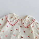 [66-100cm] チェリープリント セットアップ - Image 12