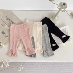 [73-110cm] リボンリブ パンツ - Image 9