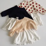 [73-120cm]いちごORノーカラー ワンピース - Image 11