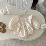 [66-110cm] 肩フリル ワンピース or ロンパース - Image 11