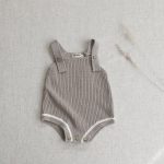 [66-90cm]3点セット ニット カーディガン&サロペットロンパース&帽子 - Image 3