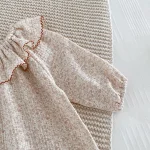 [66-90cm] 花柄 ロンパース - Image 9