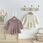 [66-100cm] ワンピース  ゲーブル ロンパース