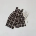 [73-100cm] 韓国風 チェック サロペット - Image 7