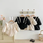 [66-110cm] 肩フリル ワンピース or ロンパース - Image 8