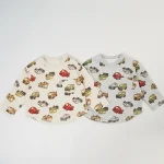 [80-130cm] カートゥーン 車柄 トップス - Image 5