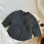 [80-130cm] シンプル キルティング アウター - Image 11