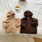 [80-150cm] フード付き ポケット付き アウター - Image 12