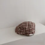 [GOODS] チェック ベレー 帽子 - Image 4