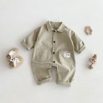 [66-90cm]ロンパース ベア カートゥーンプリント カジュアル ベビー服 - Image 13