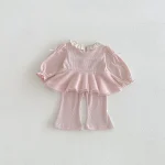 [73-110cm]セットアップ フリル襟 可愛い おしゃれ 上下セット - Image 6