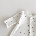 [66-90cm] 花柄 ロンパース - Image 6