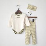 [66-90cm]3点セット ボーダー柄 パジャマ 可愛い ベビー服 - Image 2