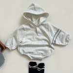 [66-90cm] フーディ ロンパース - Image 6