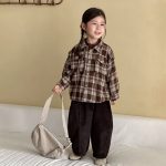 [80-150cm]シャツ チェック柄 カジュアル 合わせやすい トップス - Image 5