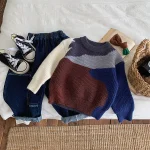 [90-140cm] カラー 切り替え トップス - Image 9