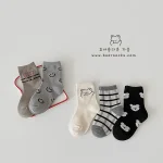 [GOODS]レトロスマイル 熊柄 ソックス 5足セット - Image 20