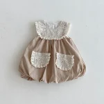 [73-110cm] レース襟 ワンピースor インナーシャツ - Image 17