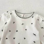 [66-110cm] ノーカラーor小花柄 インナーシャツ - Image 14