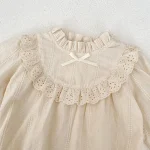 [66-130cm] リボンレース ロンパース OR ワンピース - Image 5