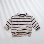 [80-120cm] ボーダー シャツ - Image 3