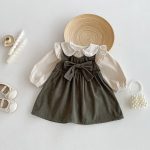 [80-130]サロペットワンピースorブラウス リボン付き シンプル - Image 5