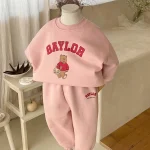 [66-110cm] 熊柄 ロンパース  or セットアップ - Image 9