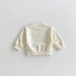 [80-130cm] 英字 プリントプルオーバー トレーナー - Image 6