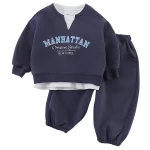 [80-150cm]セットアップ 英字プリント カジュアル 定番 - Image 4