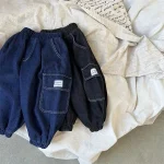 [80-120cm] ポケットデニム パンツ - Image 7