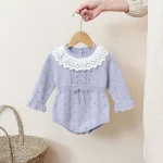 [66-90cm] レース襟 ロンパース - Image 7