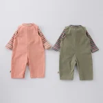 [66-100cm] シンプル サロペット OR ボーダー トップス - Image 10