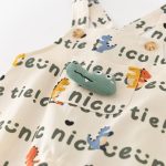 [66-90cm]サロペット 総柄恐竜 カジュアル 履きやすい トレンド ボトムス - Image 3