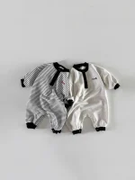 [66-90cm] ボーダー オールインワン - Image 17