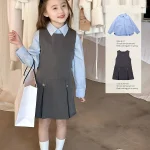 [90-160cm] フォーマル シンプル シャツ or太プリーツジャンパー スカート - Image 17