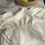 [80-130cm] 花柄 レース トップス - Image 7