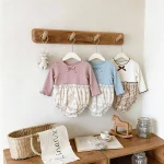 [66-90cm]ロンパース リボン花柄 可愛い おしゃれ - Image 7