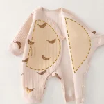 [52-80cm]オールインワン バナナ柄 肌触り良い おしゃれ ベビー服 - Image 7