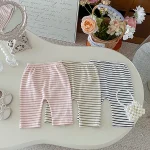 [66-100cm] ボーダー レギンス - Image 4